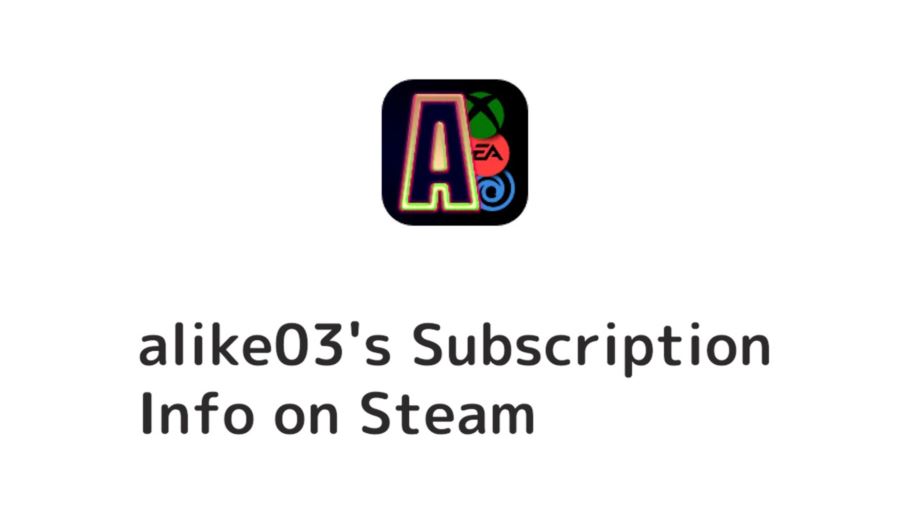 alike03's Subscription Info on Steam